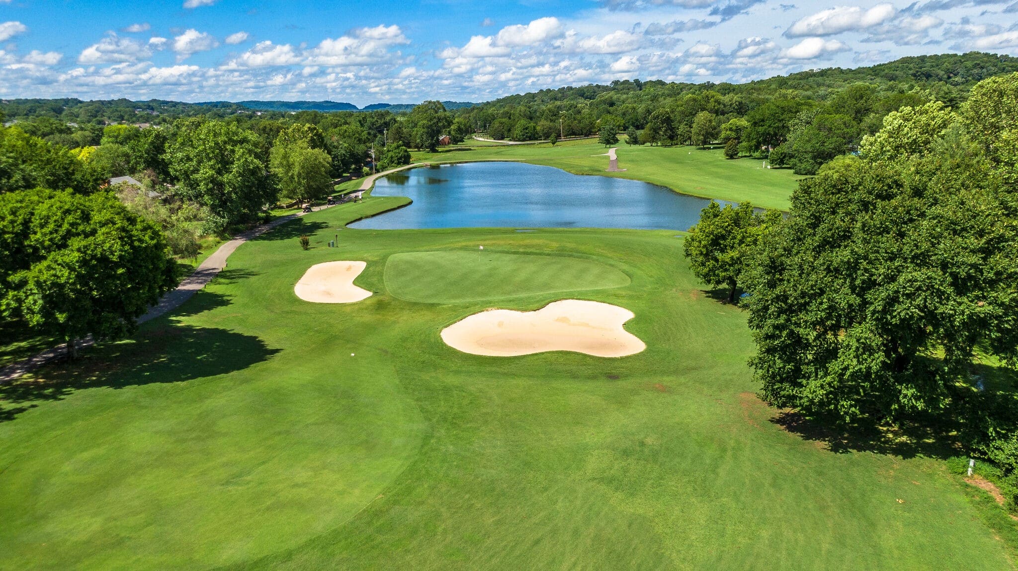 A hole on the temple hills golf course