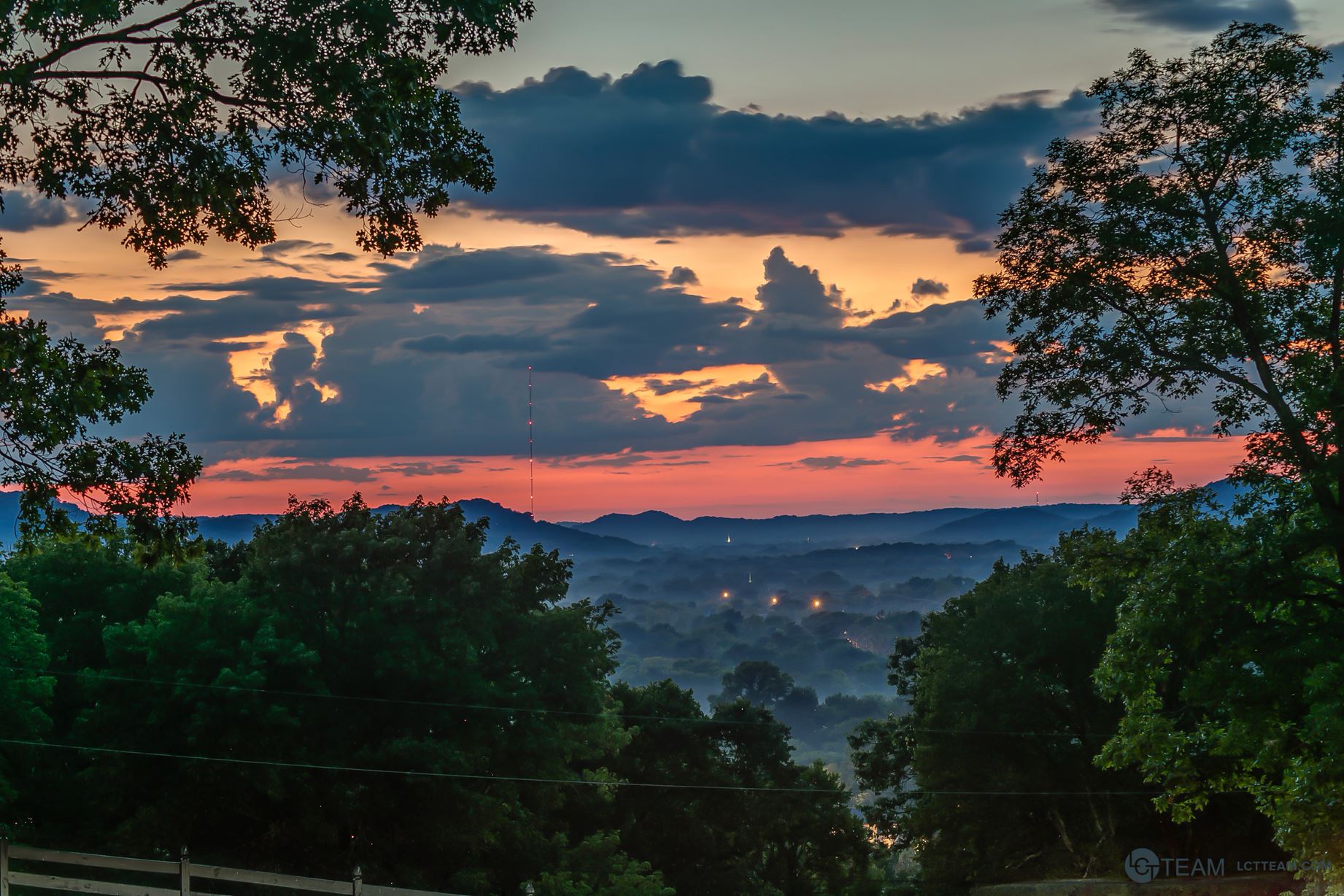 A sunset in middle tennessee