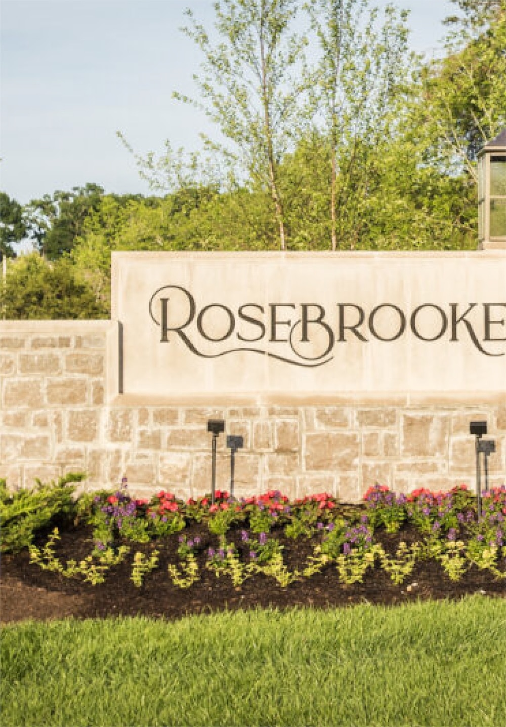 A welcome sign for Rosebrooke