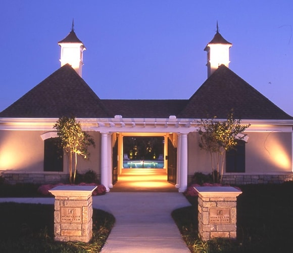 The entryway for the community pool at montclair