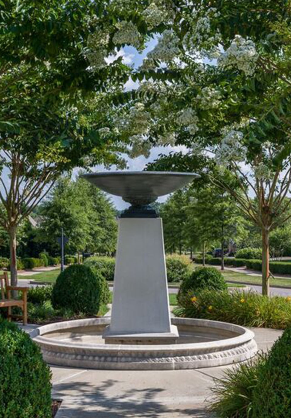 The fountain at Annandale community in Tennessee