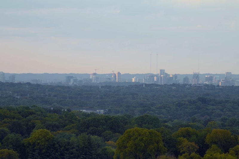 The nashville skyline seen from a distance