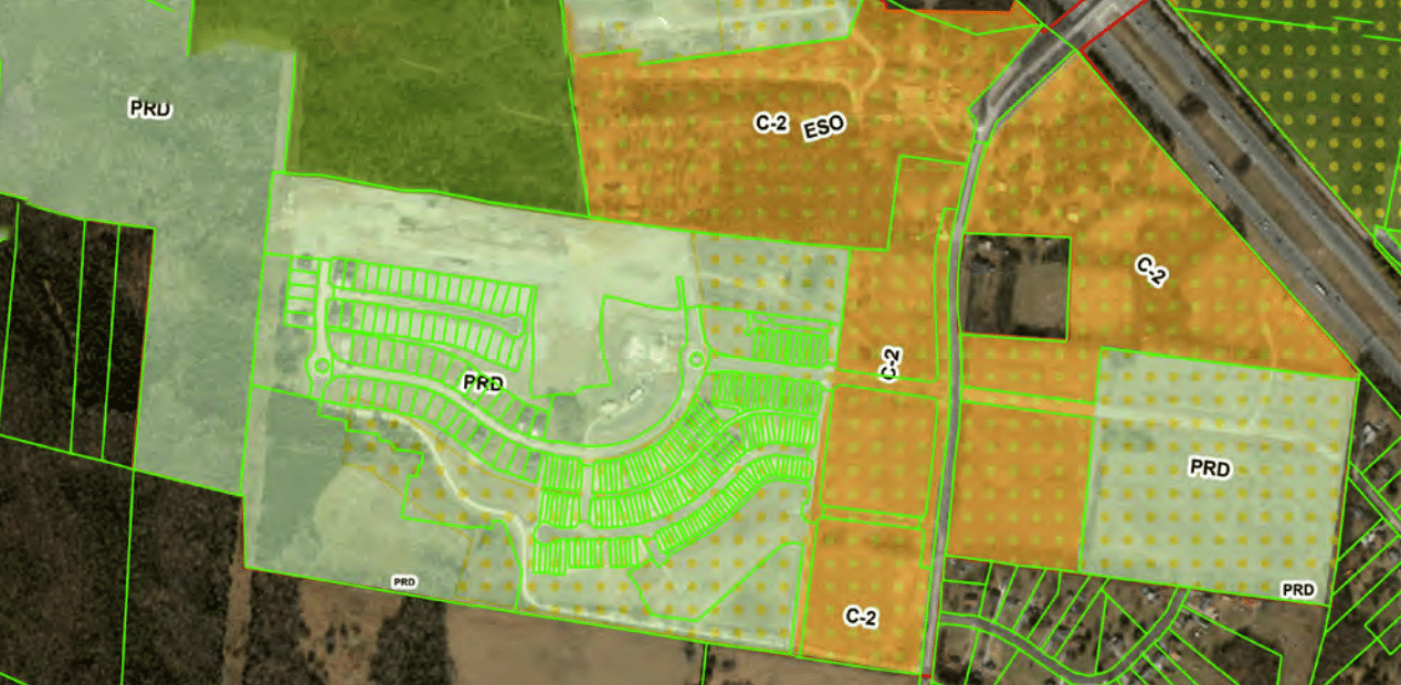 A land plot of the rocky fork commercial site